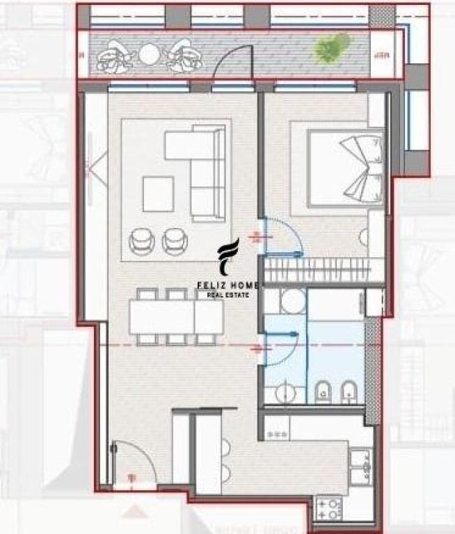 SHITET APARTAMENT 1+1 ZOGU I ZI 245.000 EURO FH-64781