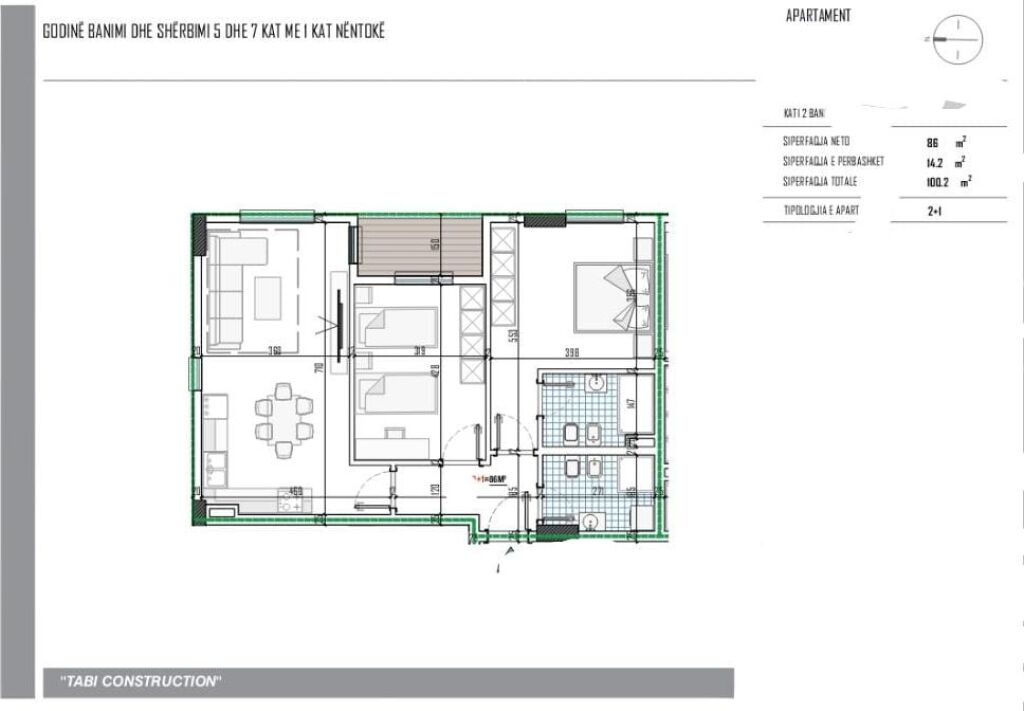 Appartamento 2+1+2 in Vendita a Paskuqan