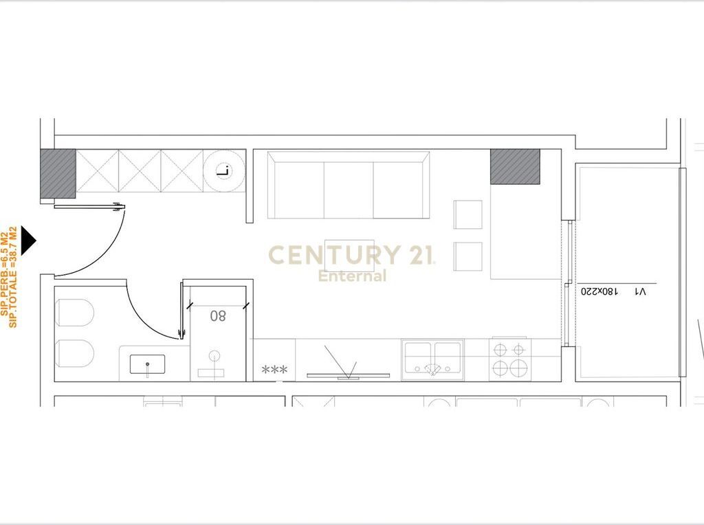 Studio apartment for sale at the Former Aviation Field