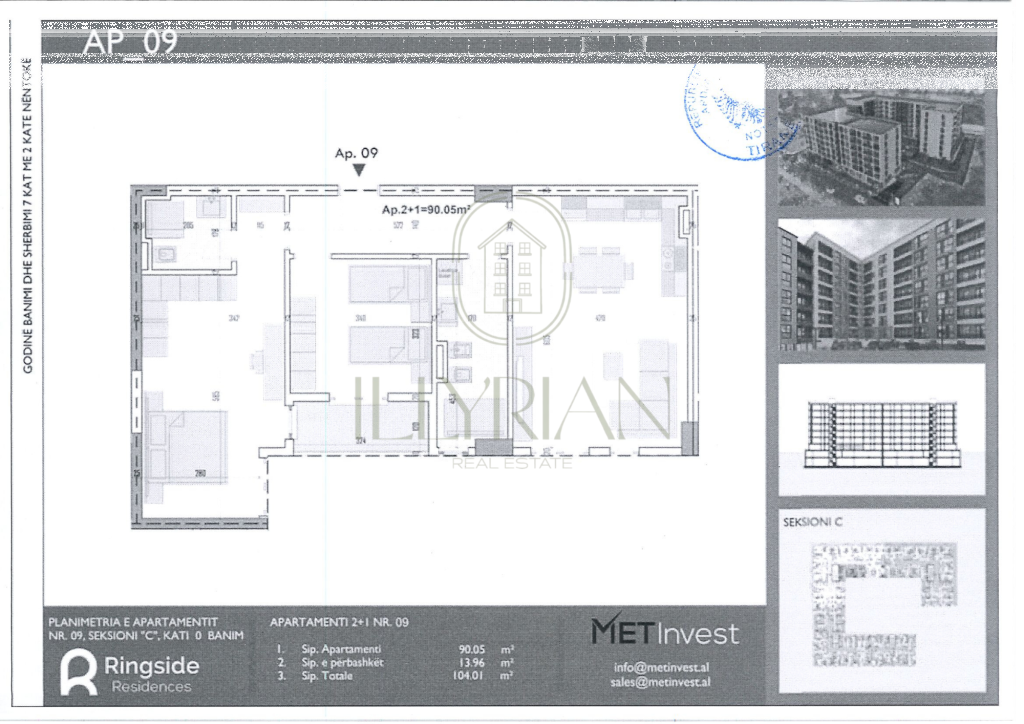 Apartament për shitje 2+1 Paskuqan