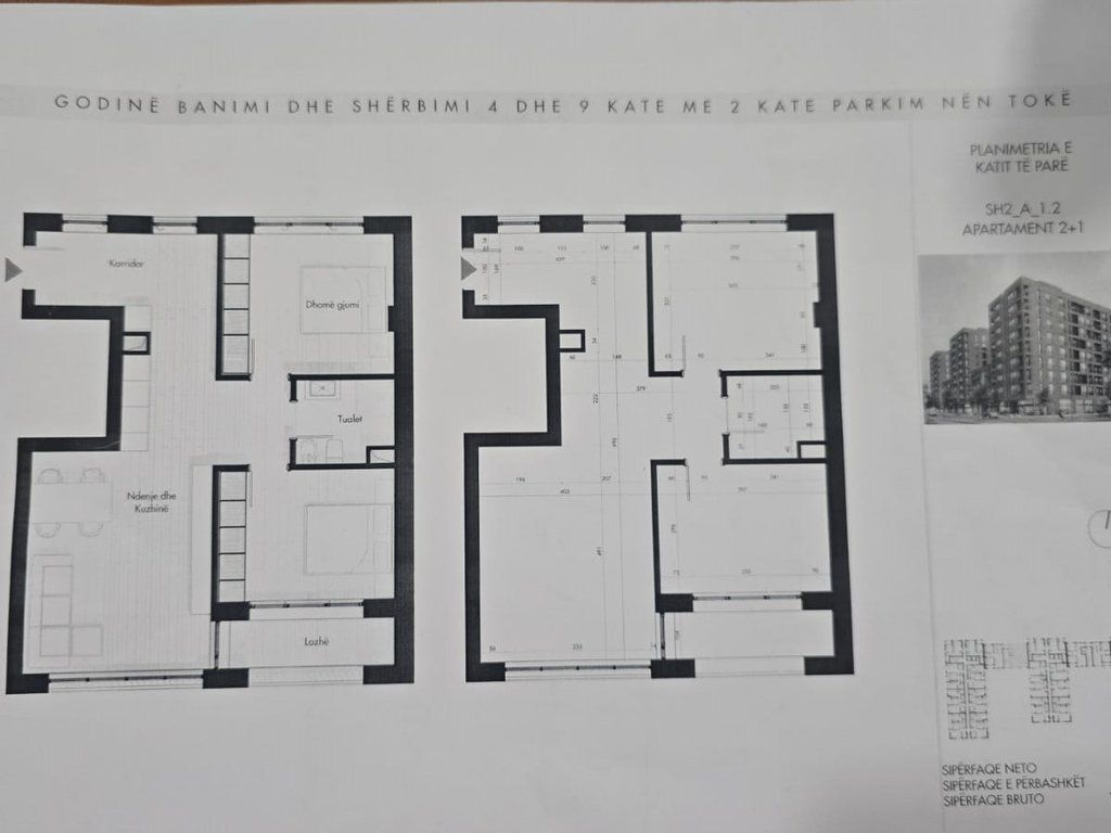 VENDESI APPARTAMENTO 2+1 – Via Siri Kodra, Tirana