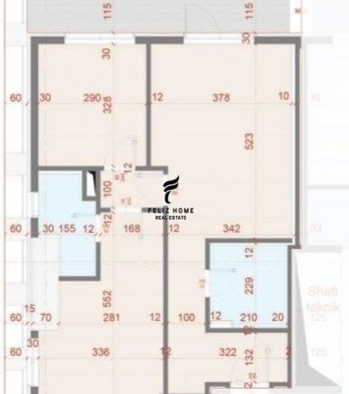 SHITET APARTAMENT 2+1 ZOGU I ZI 267.000 EURO FH-64785