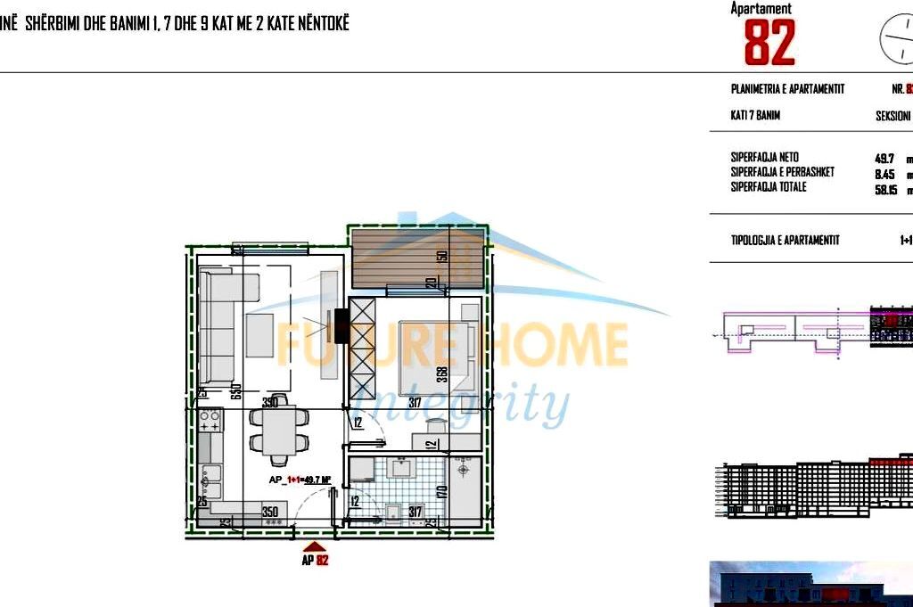 🚀 Mundësi Investimi te "Tirana View Residence" – 1+1 me Pagesë me Këste! 🏠