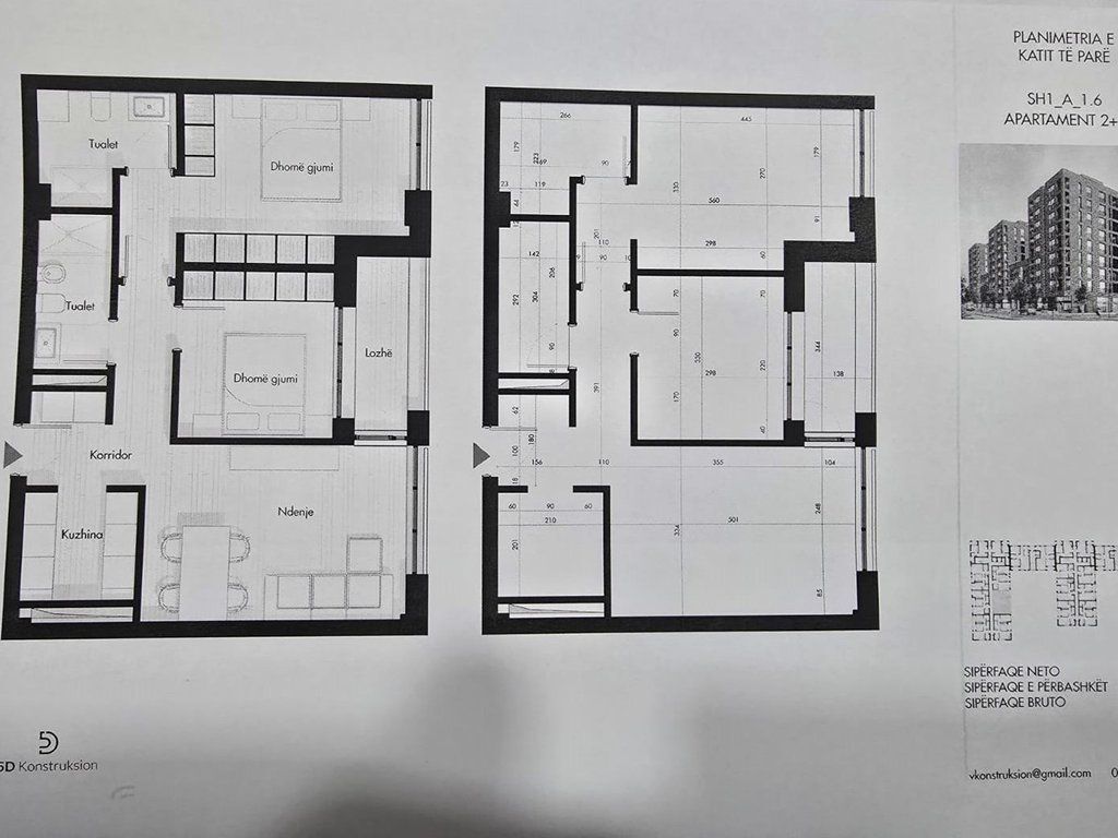 APPARTAMENTO IN VENDITA 2+1+2 – Via Siri Kodra, Tirana