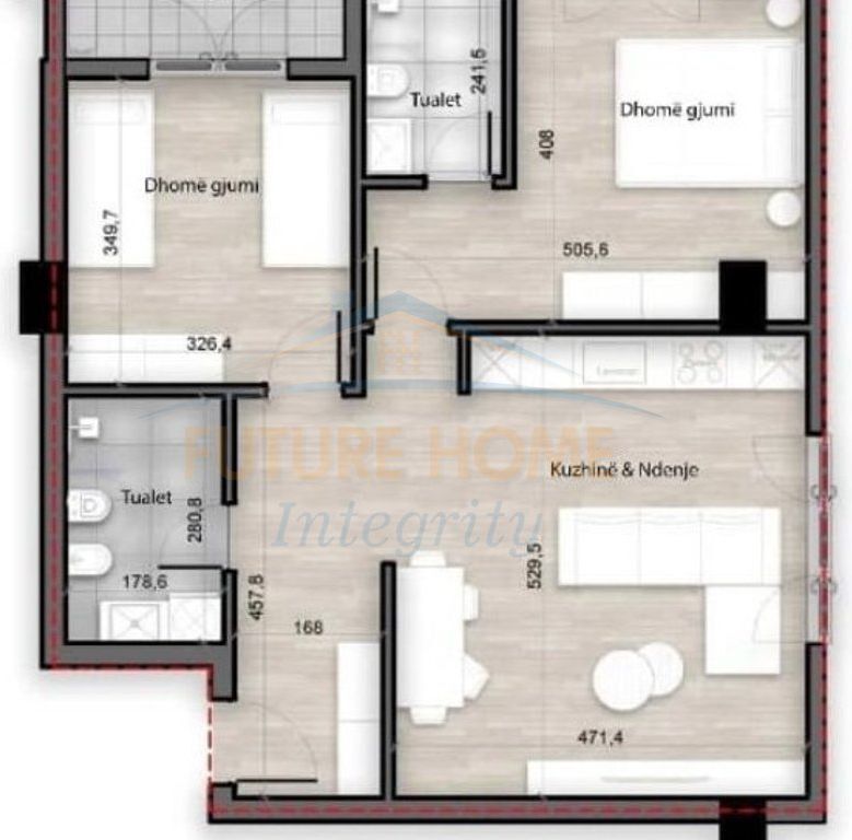 In vendita, Appartamento 2+1+2, Residenza Splendor, Tirana.