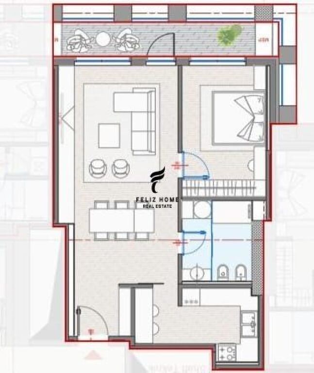 FOR SALE APARTMENT 1+1 ZOGU I ZI 245,000 EURO FH-64816