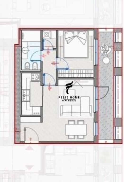 FOR SALE APARTMENT 1+1 ZOGU I ZI 184,000 EURO FH-64777