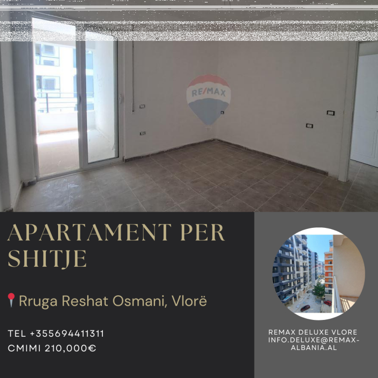 🏡 APARTMENT 2+1 FOR SALE – LUNGOMARE, Vlorë