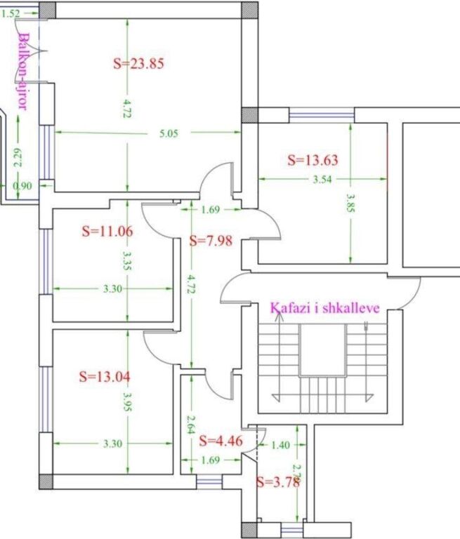 Apartament 3+1 per shitje Qender mes Rr. Myslym Shyrit dhe Rr. Kavajes (ID 4131494 )