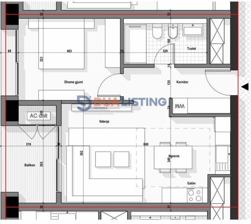 ELITE APARTMENT FOR SALE 1+1 – Tirana Boulevard, New Boulevard