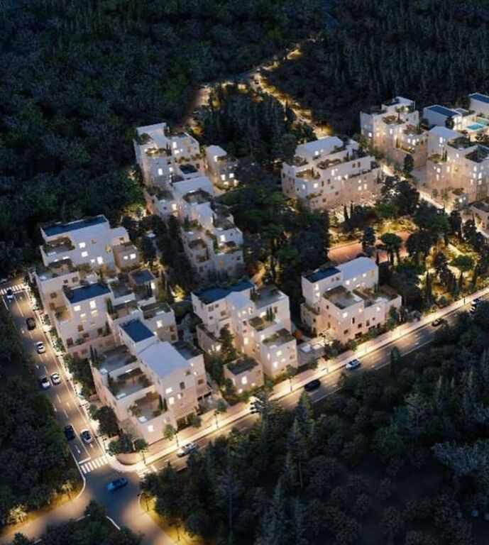 Shitet apartament 1+1 pamje deti Square Village Dhermi