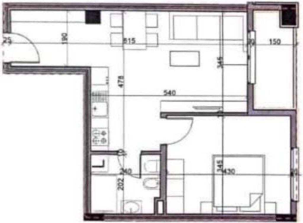 Apartament 1+1 per shitje tek Aluna Residence ne Paskuqan.