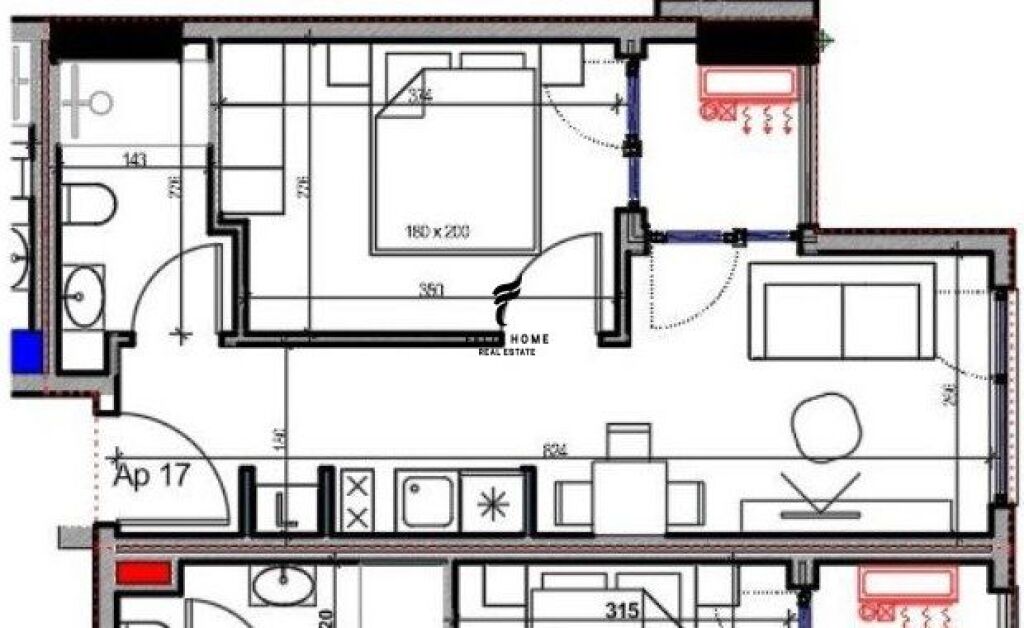 FOR SALE APARTMENT 1+1 KAVAJES STREET 105,000 EURO FH-65099