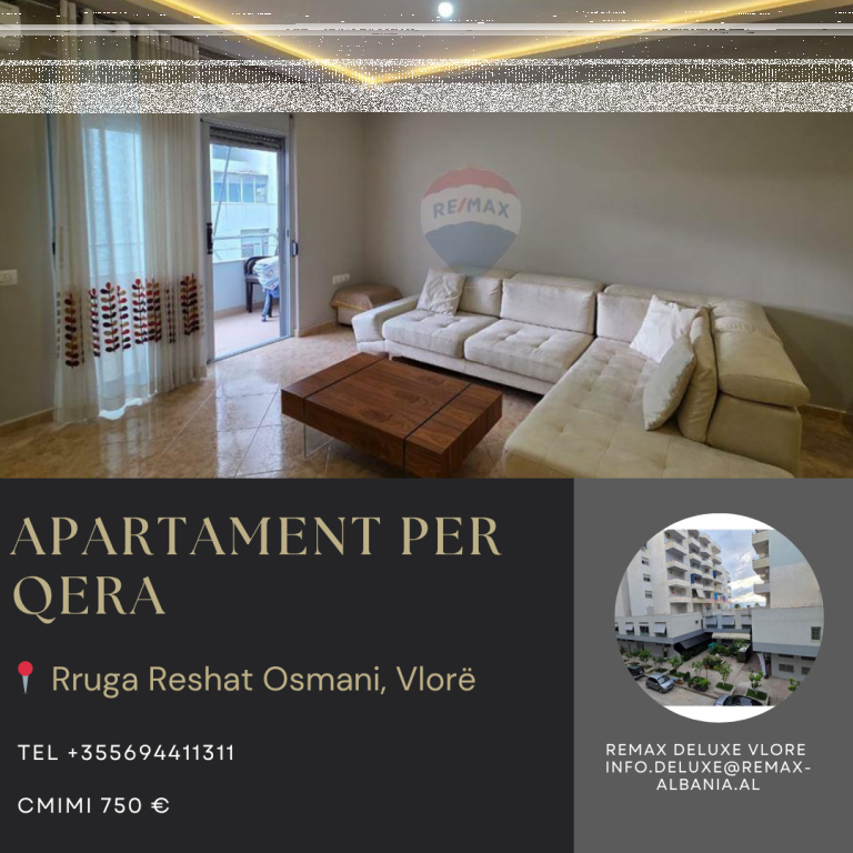 🌊 Apartament 2+1 me Qira në Lungomare, Vlorë – Pranë Hannover Bar 🏡