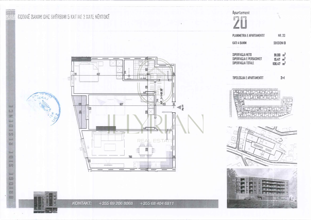 Apartament 2+1 për shitje te Astiri – 106.47 m², hapësirë moderne dhe funksionale