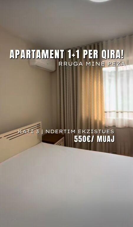 🏡 Appartamento 1+1 in affitto – Via Mine Peza