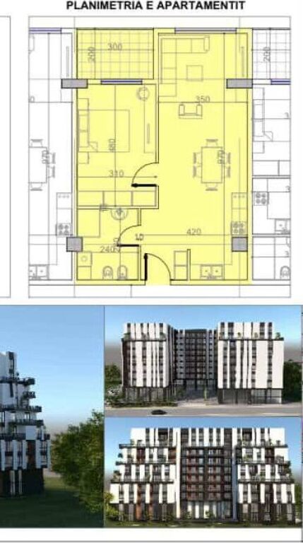 Apartament 1+1 per shitje ne Paskuqan