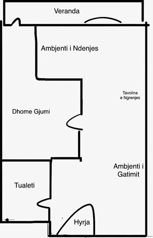 Shitet apartament 1+1 tek Kodra e Diellit