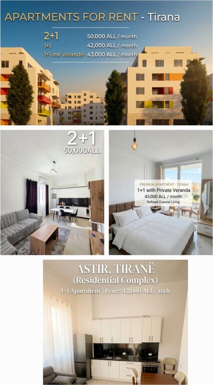 Appartamenti 1+1 ad Astir per 400€