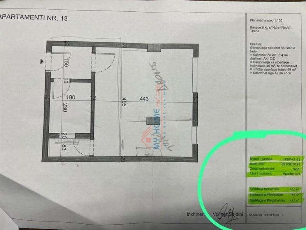 Studio Apartment for Sale at 21 Dhjetori Tirane