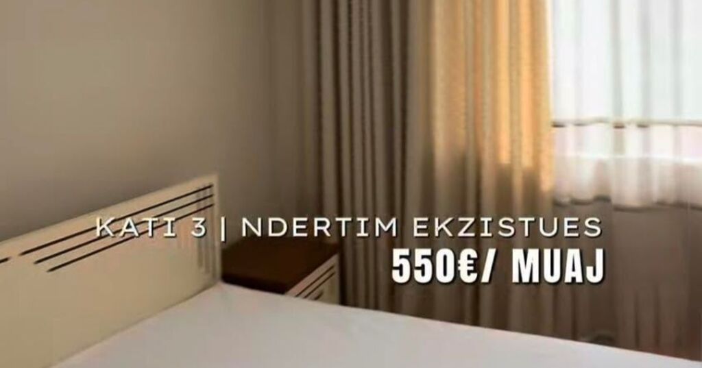 Jepet me qera apartament 1+1 – Rr. Mine Peza