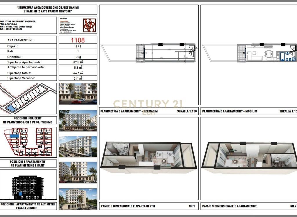 Shitet garsoniere në Rezidencën "Blue Horizon" , Qerret – Pagesë me Këste !