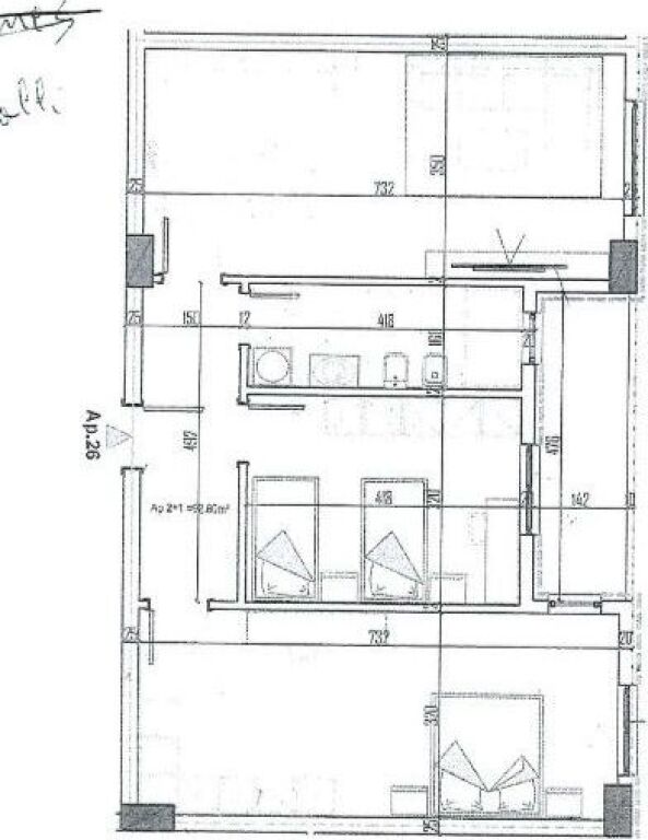 Apartament 2+1 ne Shitje Paskuqan   Cmim Okazion