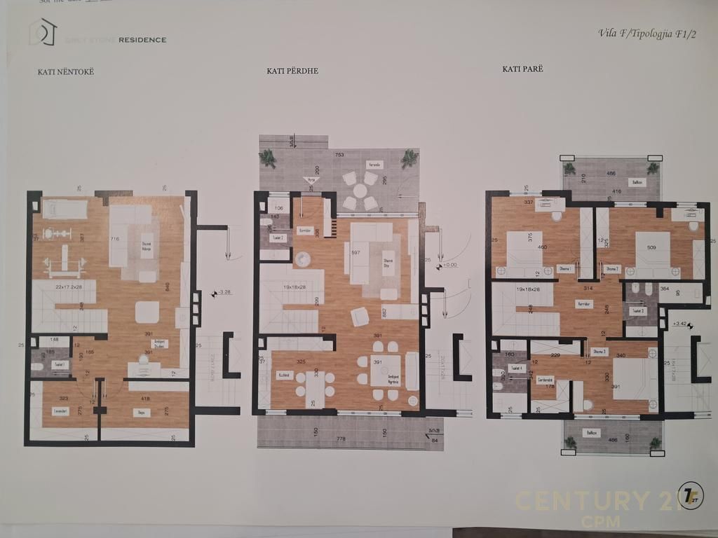 In vendita Triplex 3+2 4 bagni + 3 posti auto – Grey Stone 2 Residence, Lago Secco, Tirana