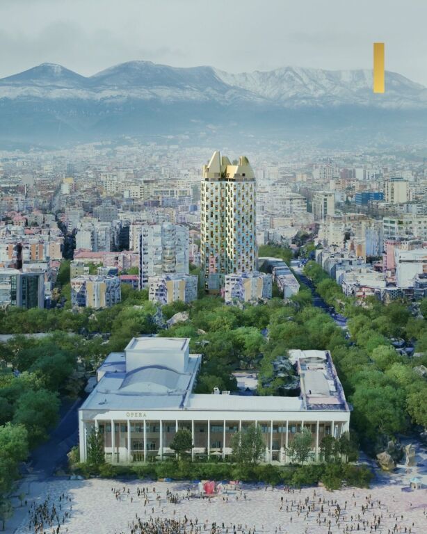 💥OKAZION💥 Shitet apartament 1+1 te Bazaar Gate, Pazari i Ri