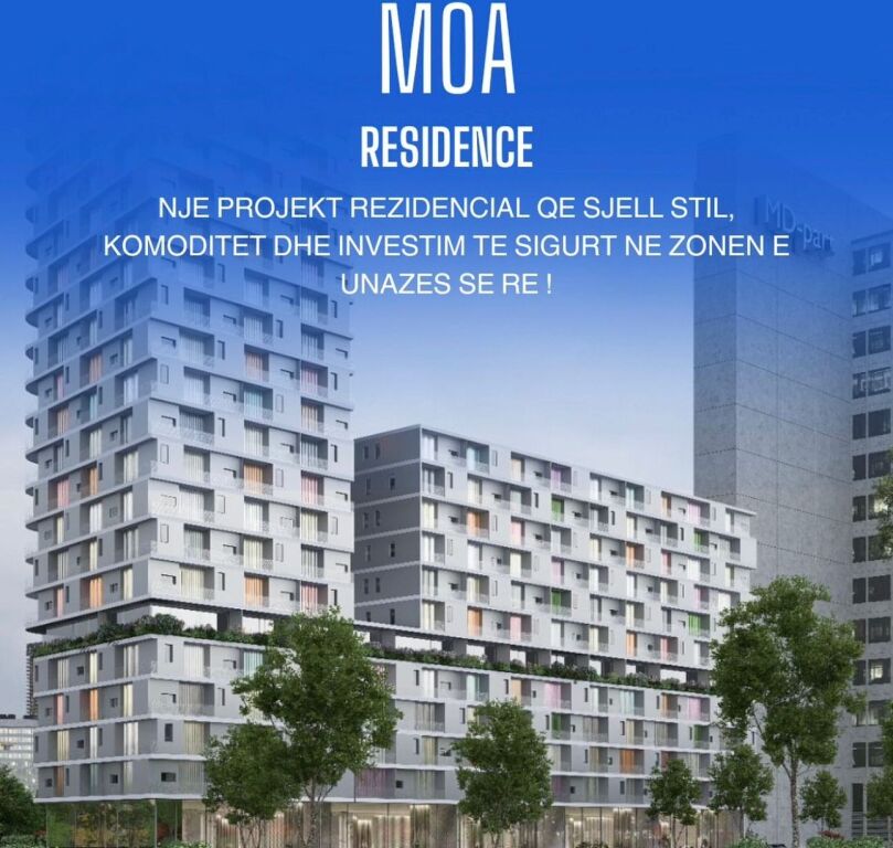 VENDESI APPARTAMENTO 1+1- MOA RESIDENZA, ASTIR, TIRANA