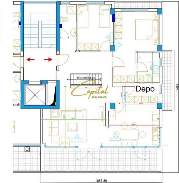 ATTICO IN AFFITTO 4+1 LAGO ASCIUTTO 1.750 EURO