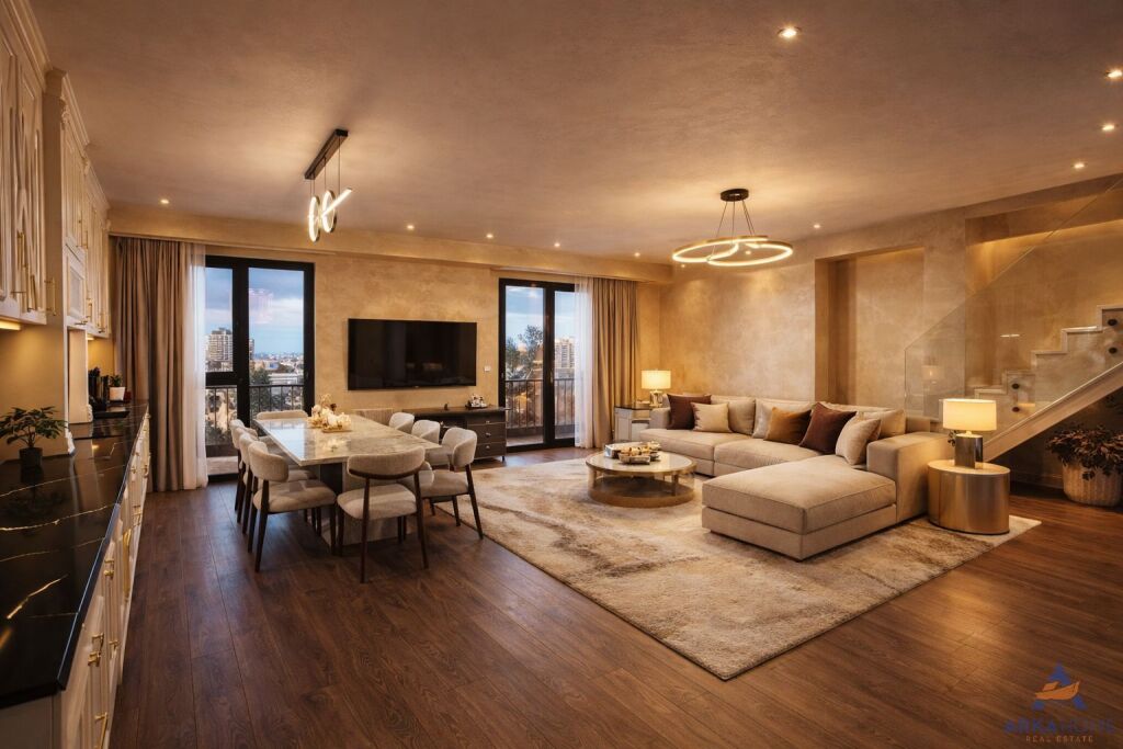 EXCLUSIVE !!! DUPLEX 3+1+2 BALCONIES FOR SALE "GARDEN BUILDING, KAVAJËS STREET" NEGOTIABLE PRICE