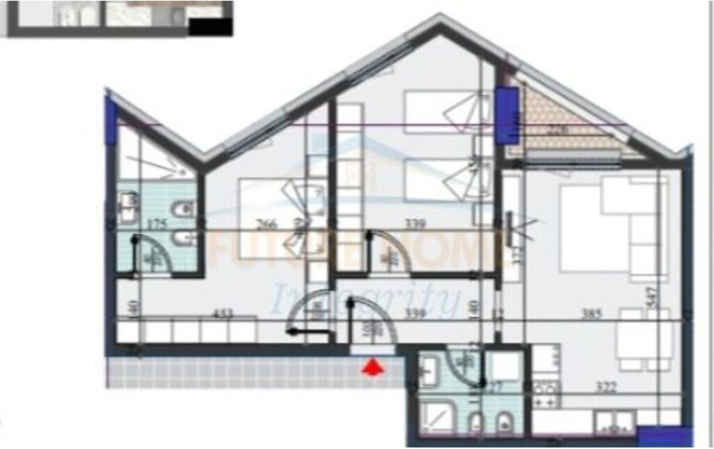 Shitet, Apartament 2+1+2, Kompleksi Colonnade, Tiranë.
