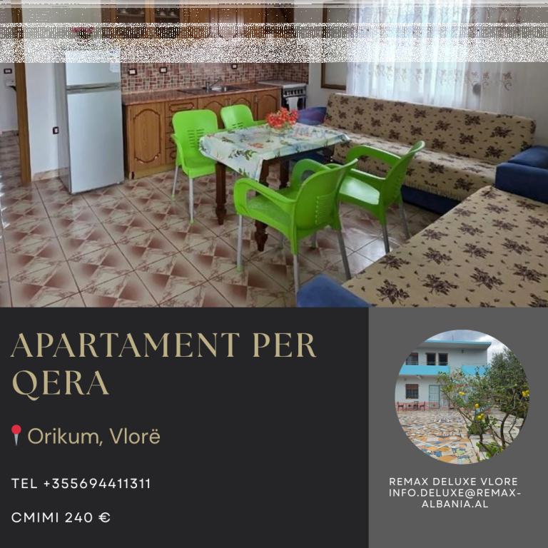 🌊 Apartament 1+1 me Qera në Orikum