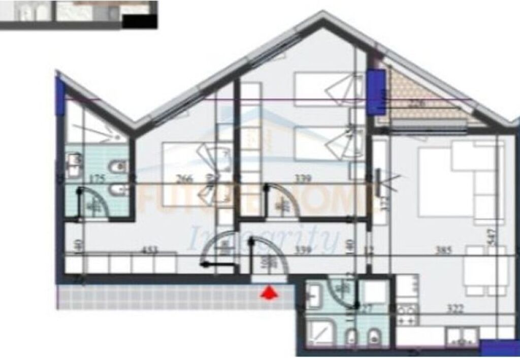 Shitet, Apartament 2+1+2, Kompleksi Colonnade, Tiranë.