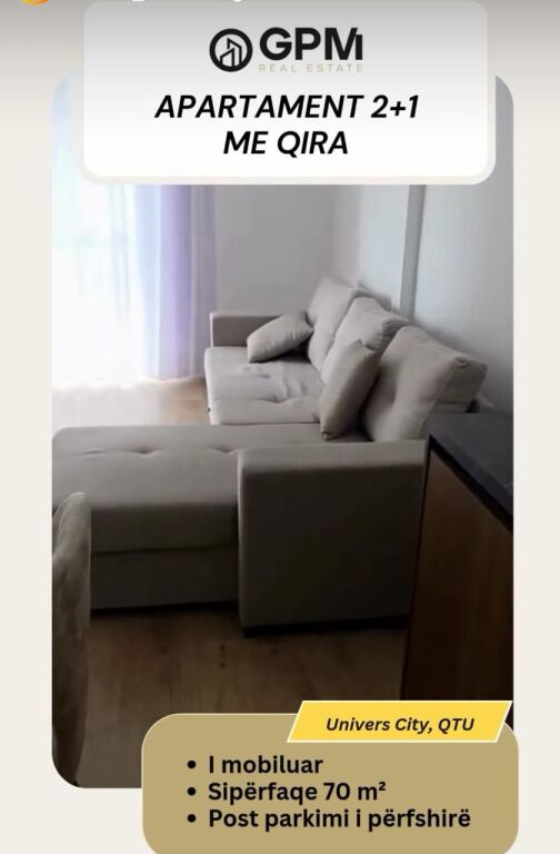 🏡 Jepet me qera Apartament 2+1 – Univers City