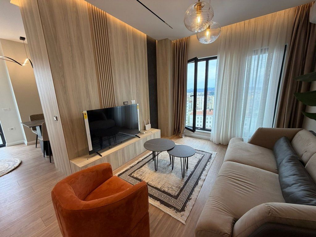 Apartament modern 1+1 plus post parkim në qira pranë qendrës së Tiranës!