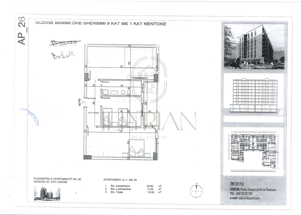 Apartament 2+1 për shitje në Paskuqan – Në fazë pllake, mundësi ideale investimi