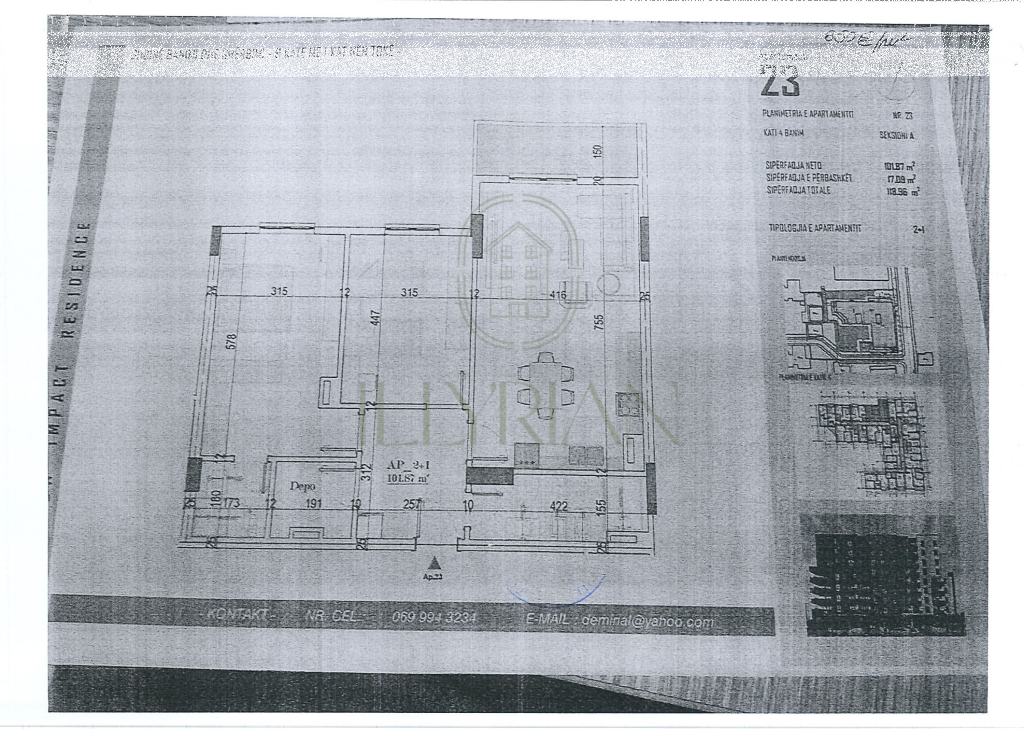 Appartamento moderno 2+1 a Kamëz, nuovo progetto in costruzione