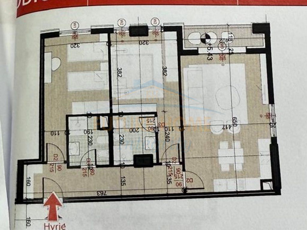 Shitet, Apartament 2+1+2, Porcelan, Tiranë.