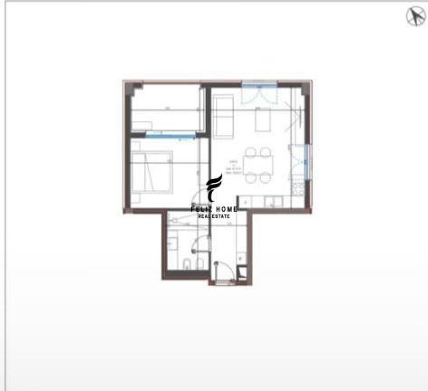 SHITET APARTAMENT 1+1 DHERMI 238.000 EURO FH-65838
