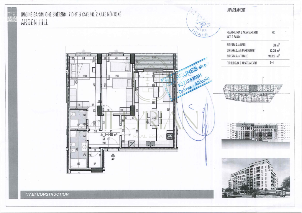 Apartament 2+1 në shitje – Arden Hill