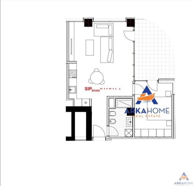 FOR SALE APARTMENT 1+1+BALCONY "RIVER PARK, ASTIR" 96600 EURO