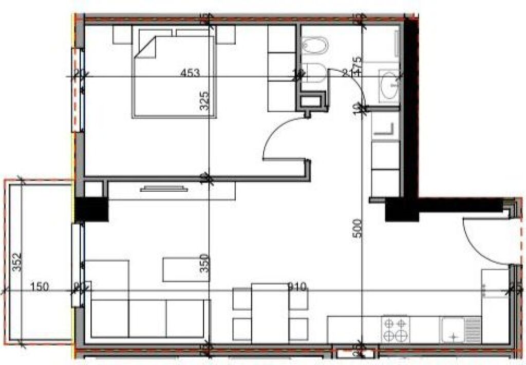 Apartment 1+1 for sale at Aluna Residence in Paskuqan.