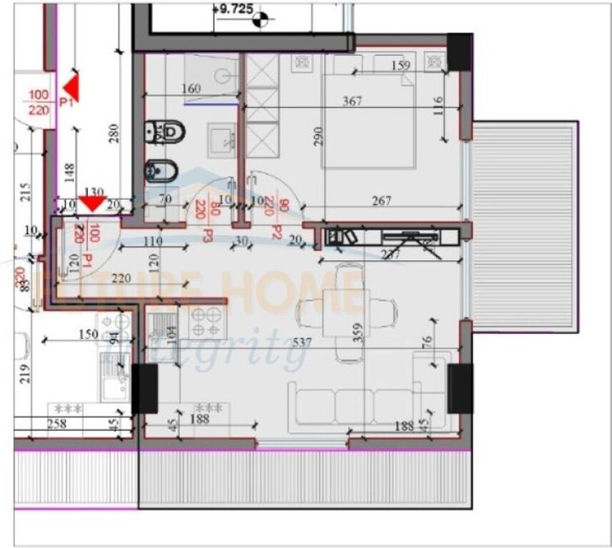 Shitet, Apartament 1+1+Verandë, Rezidenca Kodra e Liqenit, Paskuqan, Tiranë.