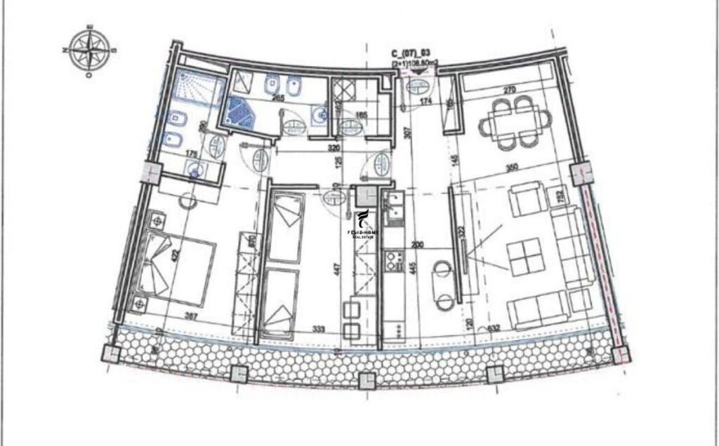 ZYRE ME QERA 130 M2 LAKE VIEW 1.200 EURO FH-66044