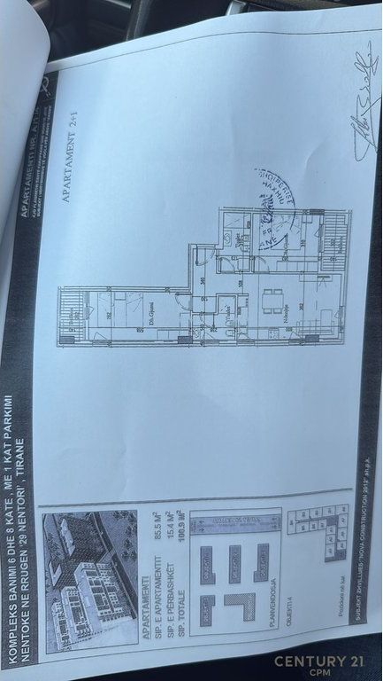 Apartament 2+1+2 per Shitje Tek “Tirana New Entry 2” Tiranë 120,000 €