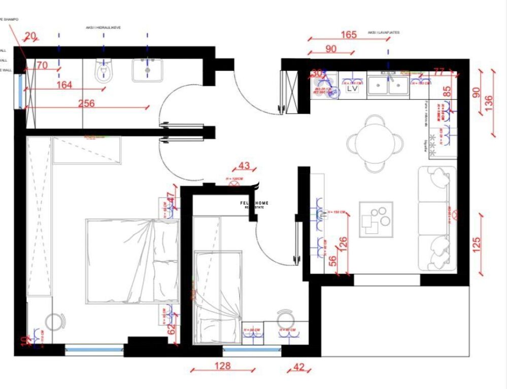 VENDESI APPARTAMENTO 2+1 VIA KAVAJES 165.000 EURO FH-66042