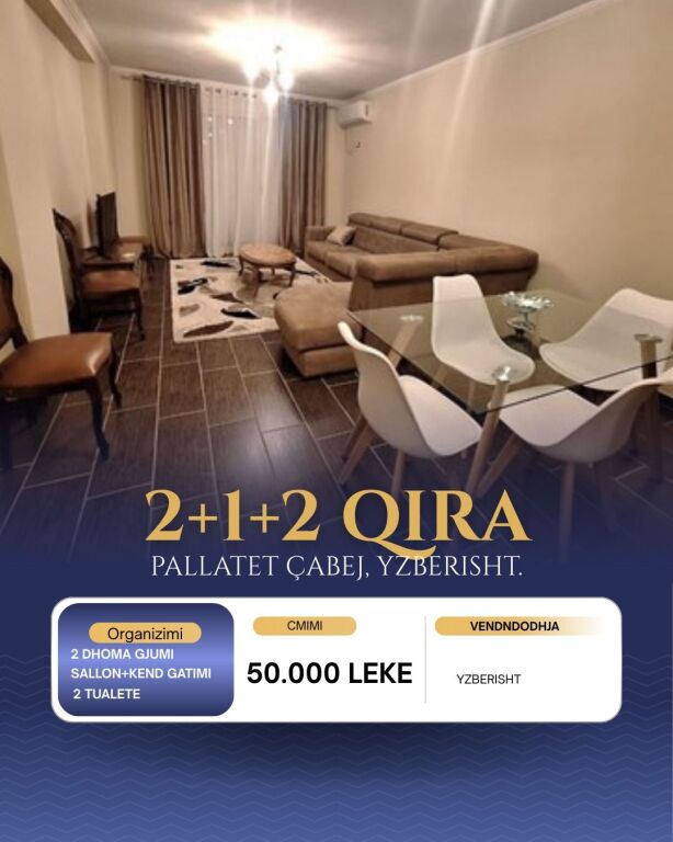 Appartamento 2+1+2 in affitto Yzberisht (Palazzi Cabej)