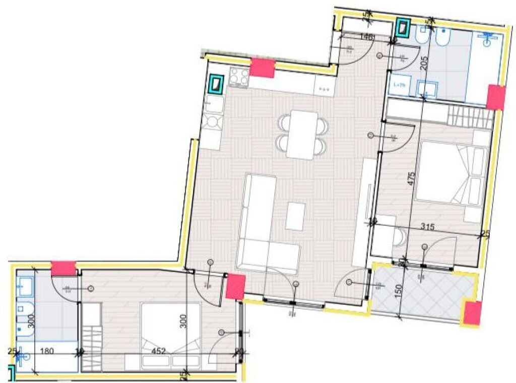 Apartament 2+1 per shitje tek Aluna Residence ne Paskuqan.